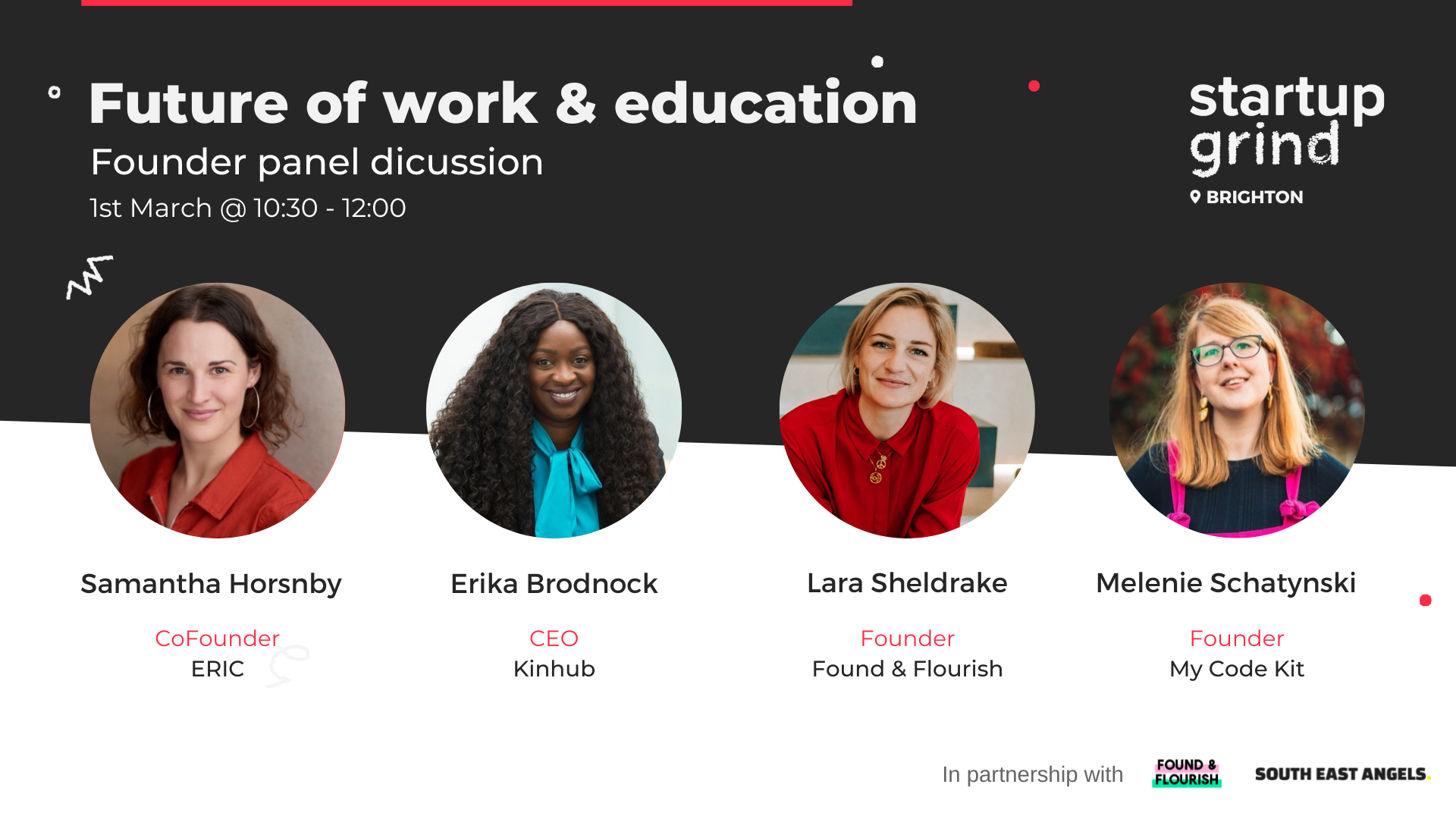 Startup Grind Brighton: Founder panel - The future of work and education